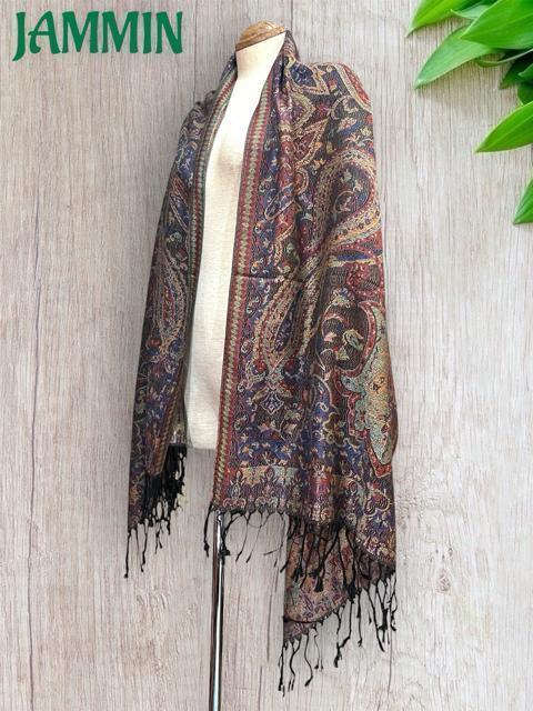 ペーズリー柄ストール ストール アジアン エスニック パシュミナ < 女性ファッション ペーズリー柄ストール ストール アジアン エスニック パシュミナ < 女性ファッションの