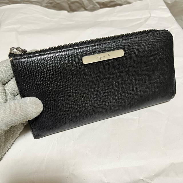 agnes b. VOYAGE サフィアーノレザー L字ファスナー 長財布 黒 アニエスベーボヤージュ < ブランド agnes b. VOYAGE サフィアーノレザー L字ファスナー 長財布 黒 アニエスベーボヤージュ < ブランドの