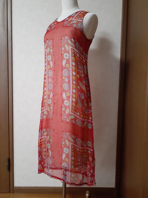 C.S.P.・マキシワンピース・赤×花柄 < 女性ファッション  C.S.P.・マキシワンピース・赤×花柄 < 女性ファッションの