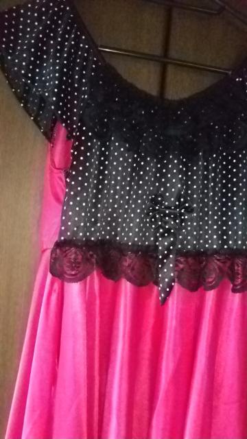 Mサイズ!光沢ツルツル素材!シフォン使い!エレガント!ナイトウェア!ベビードール!ルームウェアー!新品!アウトレット品! < 女性ファッション  Mサイズ!光沢ツルツル素材!シフォン使い!エレガント!ナイトウェア!ベビードール!ルームウェアー!新品!アウトレット品! < 女性ファッションの