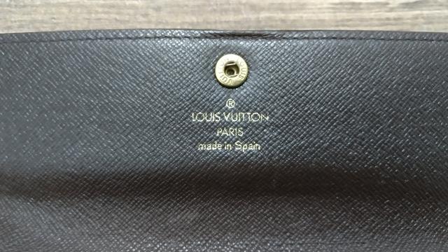 美品国内正規品ダミエ柄二折り長財布エベヌポシェット ポルトモネ カルトクレディ < ブランド 美品国内正規品ダミエ柄二折り長財布エベヌポシェット ポルトモネ カルトクレディ < ブランドの