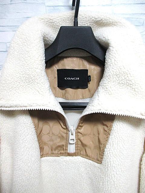 □COACH コーチ シグネチャー柄 ハーフジップ フリース ブルゾン/メンズ/☆新作モデル < ブランド □COACH コーチ シグネチャー柄 ハーフジップ フリース ブルゾン/メンズ/☆新作モデル < ブランドの