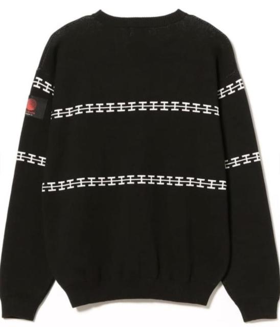 メンズ チェーン ライン クルーネックニット < 男性ファッション メンズ チェーン ライン クルーネックニット < 男性ファッションの