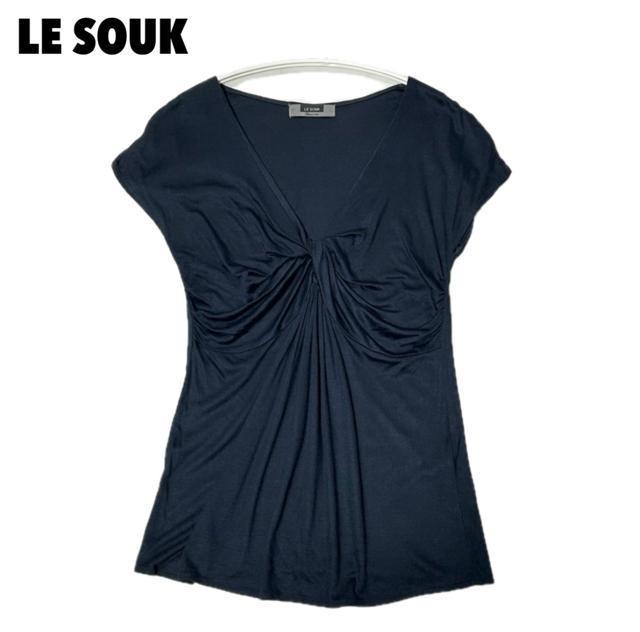 美品 LE SOUK ルスーク カットソー 38 ネイビー < ブランド  美品 LE SOUK ルスーク カットソー 38 ネイビー  < ブランドの