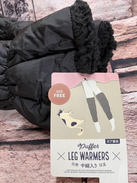 送料無料!大人気商品!防寒 中綿入り 保温 ふわふわ 裏ボア加工!ロングレッグウォーマー(ブラック)1足 < 女性ファッション 送料無料!大人気商品!防寒 中綿入り 保温 ふわふわ 裏ボア加工!ロングレッグウォーマー(ブラック)1足 < 女性ファッションの