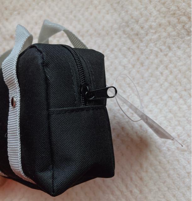 ミニ スクールバッグ カラビナ付き キーホルダー 黒 オタ活 ぬい活 ミニチュア N2m < 女性ファッション ミニ スクールバッグ カラビナ付き キーホルダー 黒 オタ活 ぬい活 ミニチュア N2m < 女性ファッションの