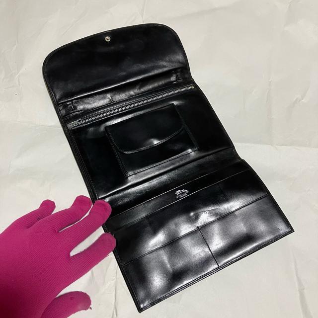 【ヴィンテージ】【LONGCHAMP】 レザー / 三つ折り 長財布 < ブランド 【ヴィンテージ】【LONGCHAMP】 レザー / 三つ折り 長財布 < ブランドの