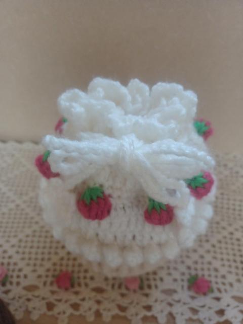 ☆Hand made☆ 苺のカップケーキ*巾着*花 < 女性ファッション ☆Hand made☆ 苺のカップケーキ*巾着*花 < 女性ファッションの