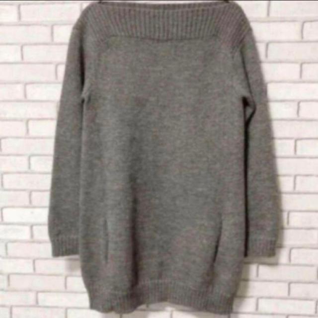 Drawer ニット セーター アルパカ50% ボートネック グレーMドゥロワー < ブランド Drawer ニット セーター アルパカ50% ボートネック グレーMドゥロワー < ブランドの