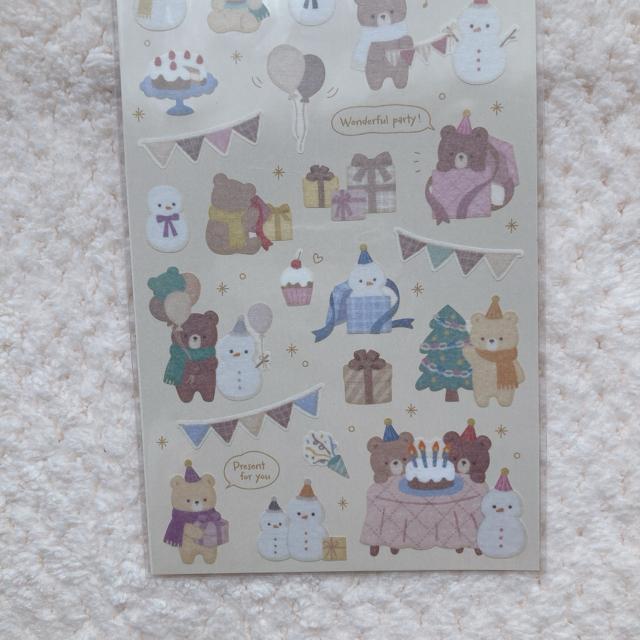新品 雪だるま クマ シール ステッカー デコ コラージュ 素材 シール帳 パーティー N2m < インテリア/ライフ 新品 雪だるま クマ シール ステッカー デコ コラージュ 素材 シール帳 パーティー N2m < インテリア/ライフの