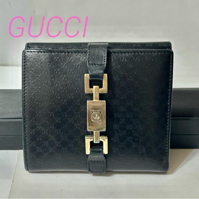 GUCCI グッチ GG ジャッキー 035・04162191 レザー 折り財布 ブラック < ブランド GUCCI グッチ GG ジャッキー 035・04162191 レザー 折り財布 ブラック < ブランドの