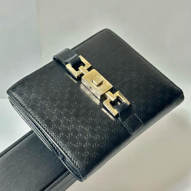 GUCCI グッチ GG ジャッキー 035・04162191 レザー 折り財布 ブラック < ブランド GUCCI グッチ GG ジャッキー 035・04162191 レザー 折り財布 ブラック < ブランドの