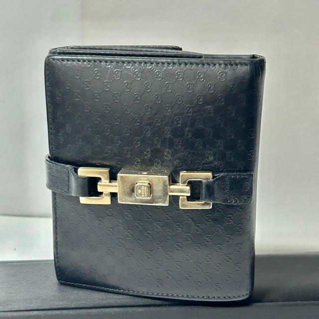 GUCCI グッチ GG ジャッキー 035・04162191 レザー 折り財布 ブラック < ブランド GUCCI グッチ GG ジャッキー 035・04162191 レザー 折り財布 ブラック < ブランドの