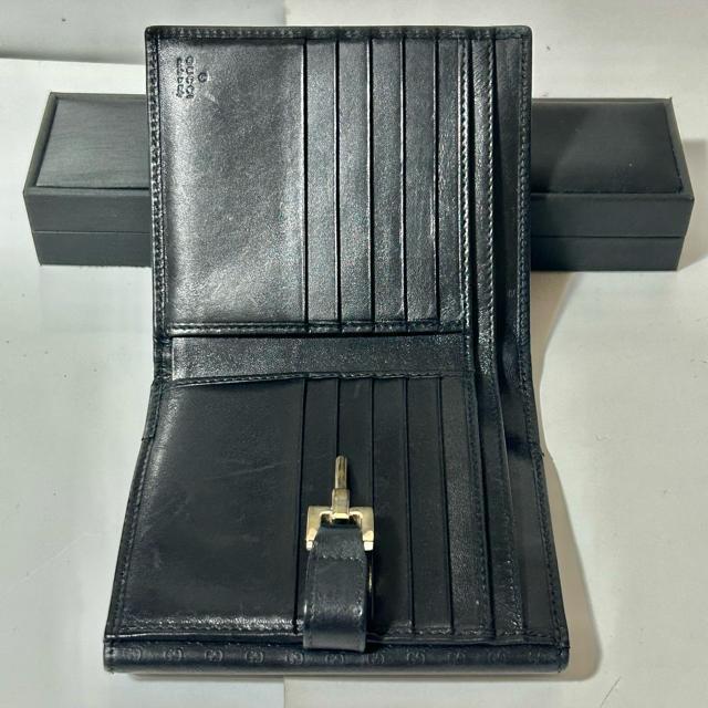 GUCCI グッチ GG ジャッキー 035・04162191 レザー 折り財布 ブラック < ブランド GUCCI グッチ GG ジャッキー 035・04162191 レザー 折り財布 ブラック < ブランドの