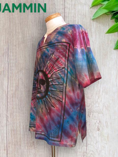 サン&ムーンタイダイクルタ★サイケ★ヒッピー★エスニック < 男性ファッション  サン&ムーンタイダイクルタ★サイケ★ヒッピー★エスニック < 男性ファッションの