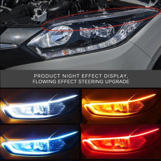 最新流れるLEDウィンカーチューブ LEDシーケンシャルウィンカー スカイブルー&アンバーウィンカー 防水60CM 2本セット < 自動車/バイク 最新流れるLEDウィンカーチューブ LEDシーケンシャルウィンカー スカイブルー&アンバーウィンカー 防水60CM 2本セット < 自動車/バイク