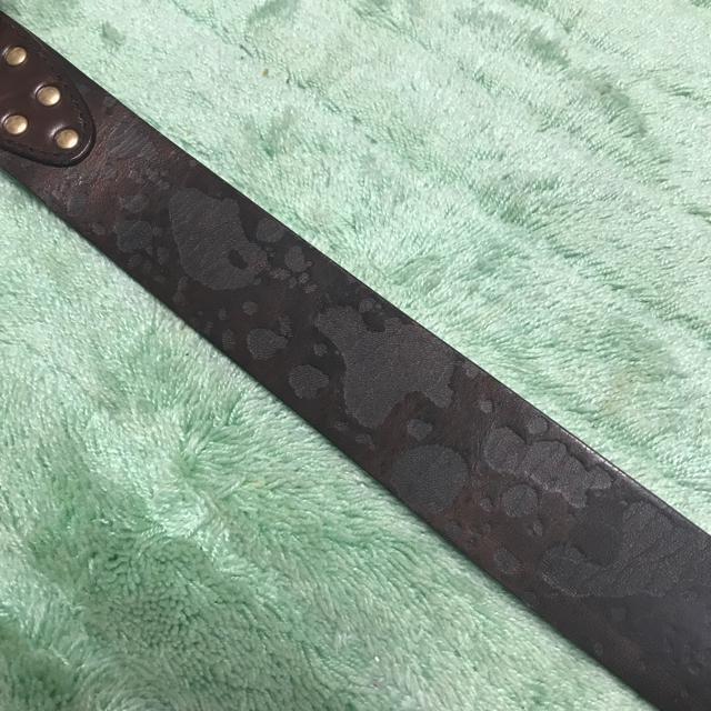 正規品 ドルチェ&ガッバーナ スタッズ レザーベルト 茶×金 85cm < ブランド  正規品 ドルチェ&ガッバーナ スタッズ レザーベルト 茶×金 85cm < ブランドの