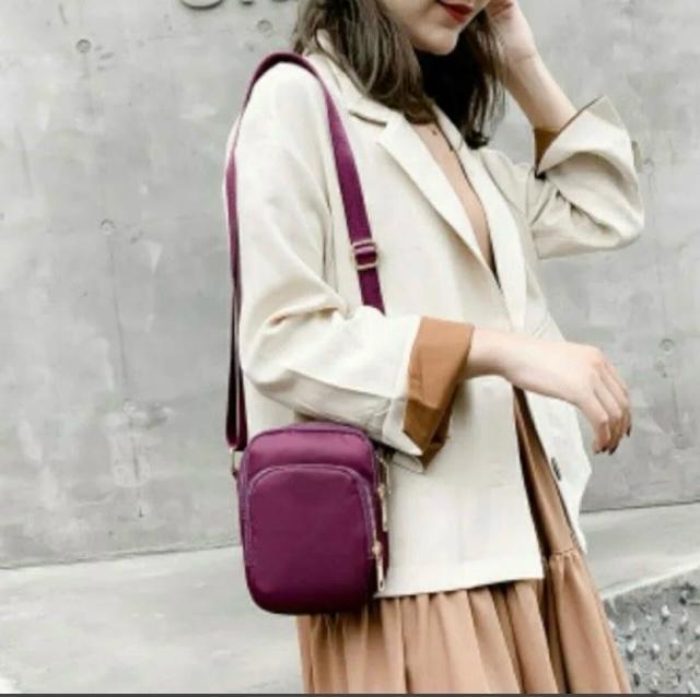 ミニショルダーバッグ パープル ポシェット ミニバッグ  スマホポーチ 紫 < 女性ファッション  ミニショルダーバッグ パープル ポシェット ミニバッグ  スマホポーチ 紫 < 女性ファッションの