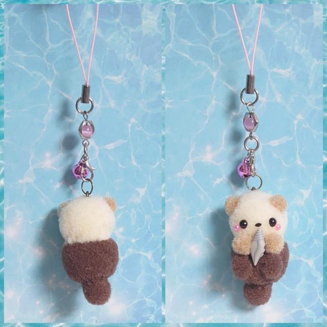 ハンドメイド♪ポンポンアニマル☆ラッコさんストラップ☆H < ペット/手芸/園芸  ハンドメイド♪ポンポンアニマル☆ラッコさんストラップ☆H < ペット/手芸/園芸の