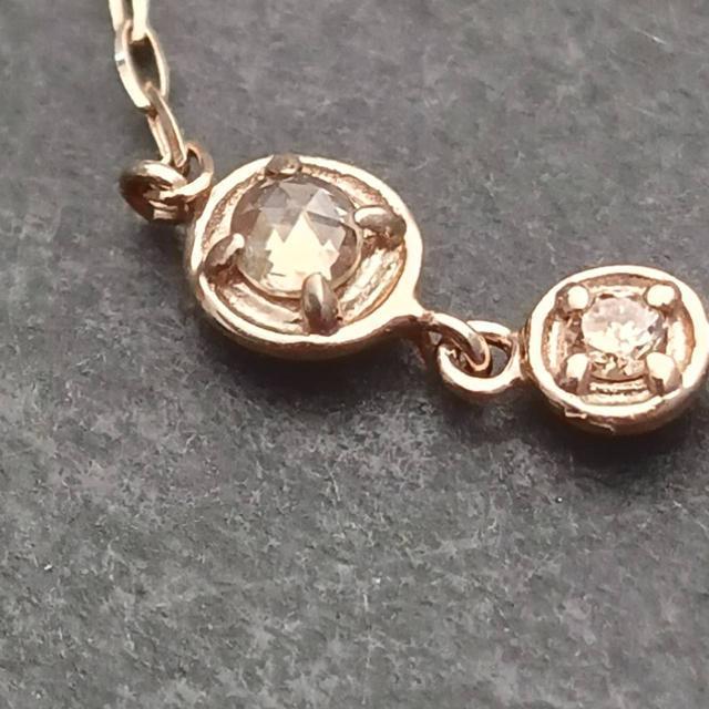 ete bijoux K18 PG ダイヤモンド ネックレス ピンクゴールド < 女性アクセサリー/時計 ete bijoux K18 PG ダイヤモンド ネックレス ピンクゴールド < 女性アクセサリー/時計の