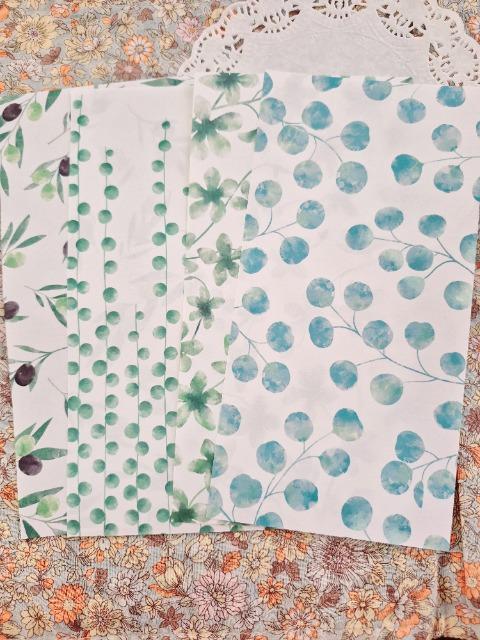 お裾分け☆植物柄デザインペーパー4枚☆ < インテリア/ライフ お裾分け☆植物柄デザインペーパー4枚☆ < インテリア/ライフの