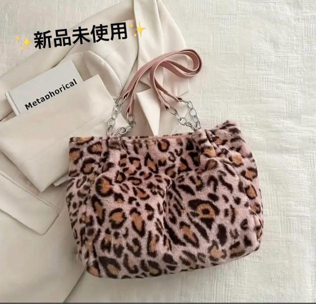 レオパード豹柄 ピンクファー 可愛い ショルダー トート バック おしゃれ 人気 < 女性ファッション レオパード豹柄 ピンクファー 可愛い ショルダー トート バック おしゃれ 人気 < 女性ファッションの