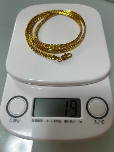 18K �약�`�F�[���l�b�N���X 19g �S�[���h ���j�Z�b�N�X�A�N�Z�T���[�@��i����  �� �����A�N�Z�T���[/���v�� 