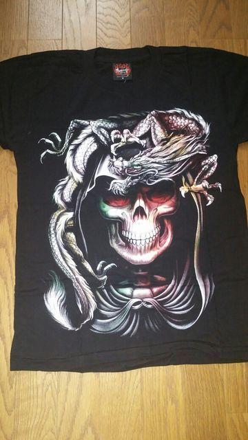 送料無料スカル髑髏ドクロ骸骨プリント蛍光加工TシャツM < 男性ファッション  送料無料スカル髑髏ドクロ骸骨プリント蛍光加工TシャツM  < 男性ファッションの