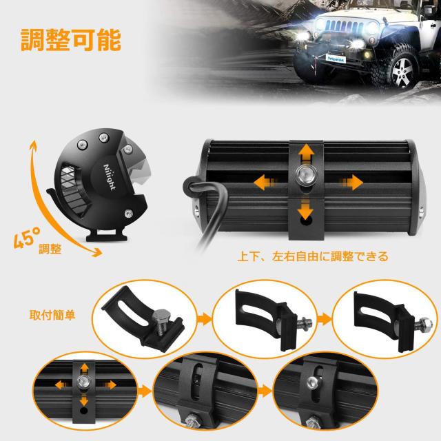 LED作業灯 デッキライト 120W作業灯 2個セット 12v-24v 兼用 < 自動車/バイク LED作業灯 デッキライト 120W作業灯 2個セット 12v-24v 兼用 < 自動車/バイク