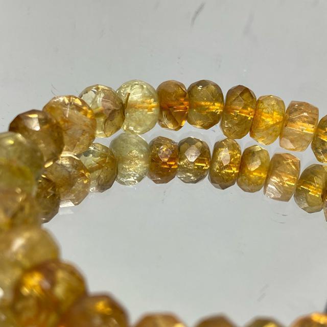 《No.435》ブラジル産 天然石シトリン ボタン多面カット < 女性アクセサリー/時計  《No.435》ブラジル産 天然石シトリン ボタン多面カット < 女性アクセサリー/時計の