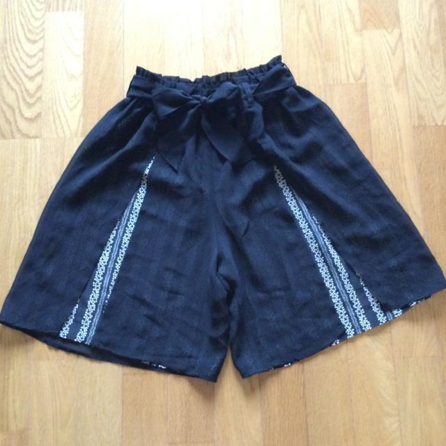 キュロットパンツ リボンベルト < 女性ファッション  キュロットパンツ リボンベルト  < 女性ファッションの