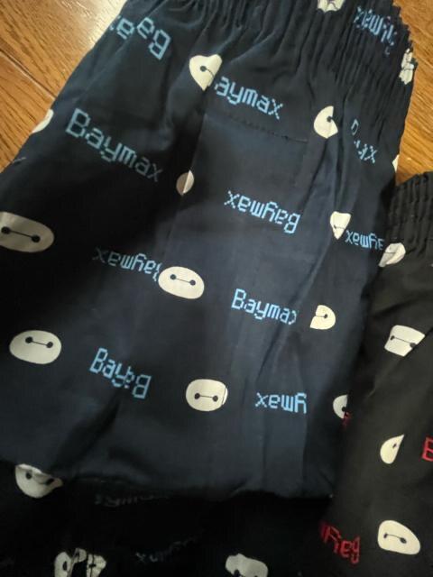 Mサイズ!2枚セット!ディズニー!ベイマックス!柄!前開きあり!ボタン付き!トランクス! < 男性ファッション  Mサイズ!2枚セット!ディズニー!ベイマックス!柄!前開きあり!ボタン付き!トランクス! < 男性ファッションの