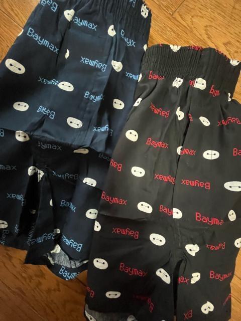 Mサイズ!2枚セット!ディズニー!ベイマックス!柄!前開きあり!ボタン付き!トランクス! < 男性ファッション  Mサイズ!2枚セット!ディズニー!ベイマックス!柄!前開きあり!ボタン付き!トランクス! < 男性ファッションの