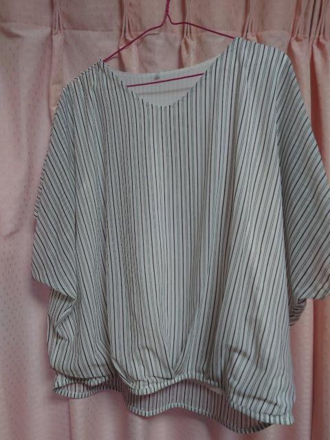 ストライプタンク付きカットソー サイズL < 女性ファッション  ストライプタンク付きカットソー サイズL  < 女性ファッションの