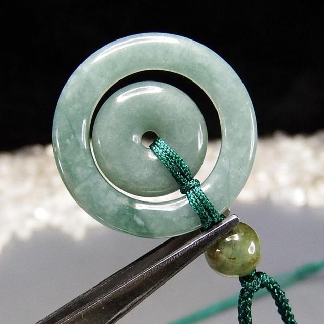 イエローインひすい本翡翠母子平安扣紐天然石ネックレスUK2-2-06RZa < 女性アクセサリー/時計  イエローインひすい本翡翠母子平安扣紐天然石ネックレスUK2-2-06RZa < 女性アクセサリー/時計の