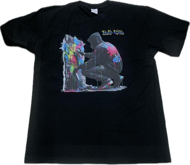 新品 LAG2 STREET WEAR The Tagger グラフィック T 黒 L < 男性ファッション 新品 LAG2 STREET WEAR The Tagger グラフィック T 黒 L < 男性ファッションの