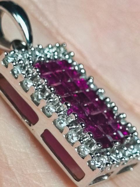 K18WGルビーとダイヤが美しいペンダントトップ☆★ < 女性アクセサリー/時計 K18WGルビーとダイヤが美しいペンダントトップ☆★ < 女性アクセサリー/時計の