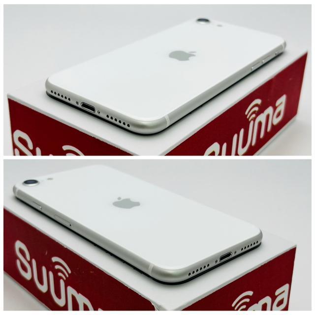 S 100% iPhone SE2 128 GB SIM�t���[ �z���C�g �{�� �� �Ɠd/AV�� 