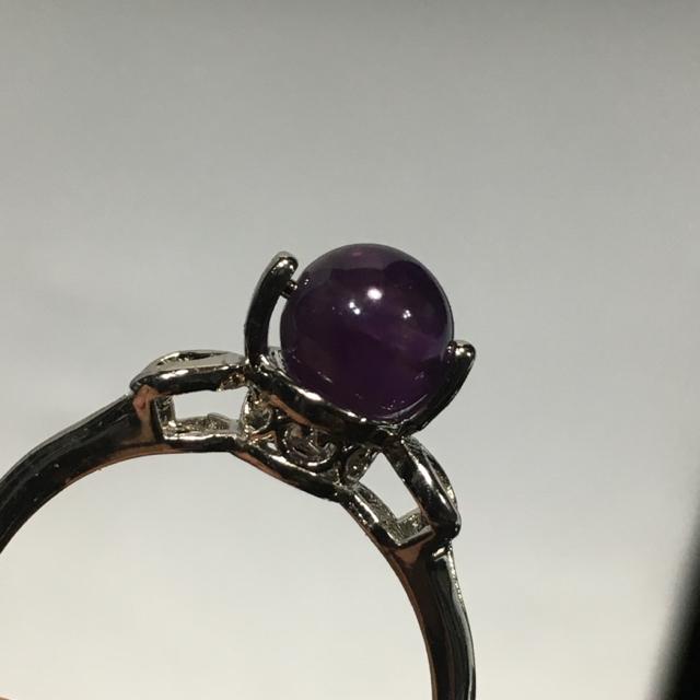 《No.R064》sideハート台座 アメジストring フリーサイズ < 女性アクセサリー/時計  《No.R064》sideハート台座 アメジストring フリーサイズ < 女性アクセサリー/時計の