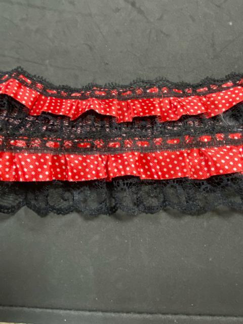 サテンレース??赤×黒 < ペット/手芸/園芸  サテンレース??赤×黒 < ペット/手芸/園芸の