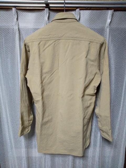 vintage 古着 ミリタリー ウール フィールド 長袖シャツ 14 1/2×31 XS〜Sサイズ  カーキ ベージュ  USA < 男性ファッション  vintage 古着 ミリタリー ウール フィールド 長袖シャツ 14 1/2×31 XS〜Sサイズ  カーキ ベージュ  USA < 男性ファッションの