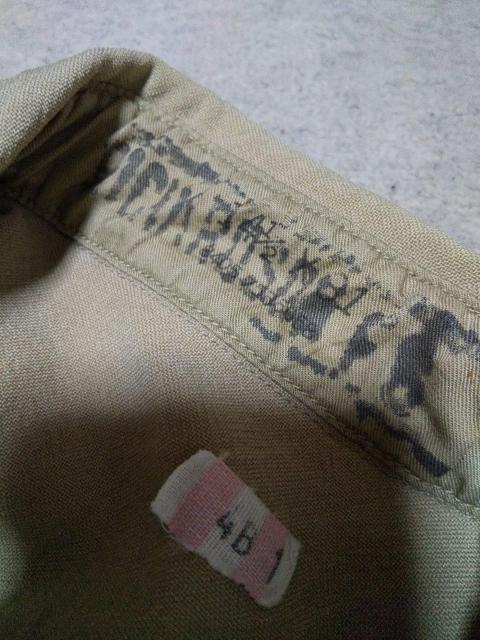 vintage 古着 ミリタリー ウール フィールド 長袖シャツ 14 1/2×31 XS〜Sサイズ  カーキ ベージュ  USA < 男性ファッション  vintage 古着 ミリタリー ウール フィールド 長袖シャツ 14 1/2×31 XS〜Sサイズ  カーキ ベージュ  USA < 男性ファッションの