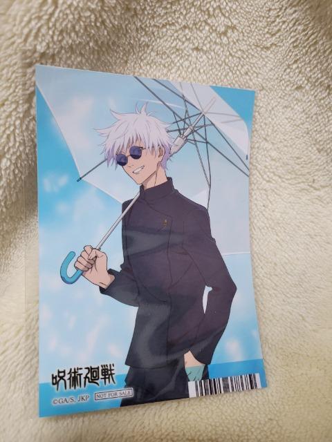 呪術廻戦 五条悟 メタルブックマーカー アニメイト 特典ブロマイド フェア < アニメ/コミック/キャラクター  呪術廻戦 五条悟 メタルブックマーカー アニメイト 特典ブロマイド フェア < アニメ/コミック/キャラクターの