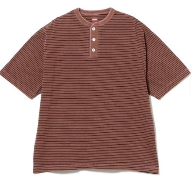 メンズ  ボーダー ヘンリーネック Tシャツ < 男性ファッション  メンズ  ボーダー ヘンリーネック Tシャツ  < 男性ファッションの