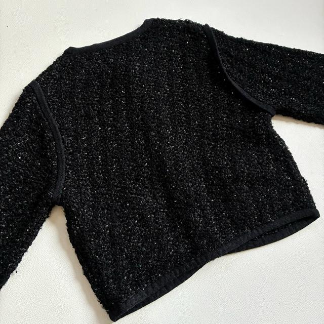 ◆美品◆ヴェルメイユパーイエナ◆24AW◆ツイードニットカーディガン◆黒◆フリー < ブランド ◆美品◆ヴェルメイユパーイエナ◆24AW◆ツイードニットカーディガン◆黒◆フリー < ブランドの