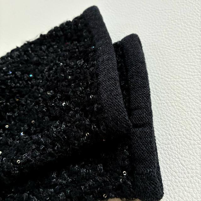 ◆美品◆ヴェルメイユパーイエナ◆24AW◆ツイードニットカーディガン◆黒◆フリー < ブランド ◆美品◆ヴェルメイユパーイエナ◆24AW◆ツイードニットカーディガン◆黒◆フリー < ブランドの