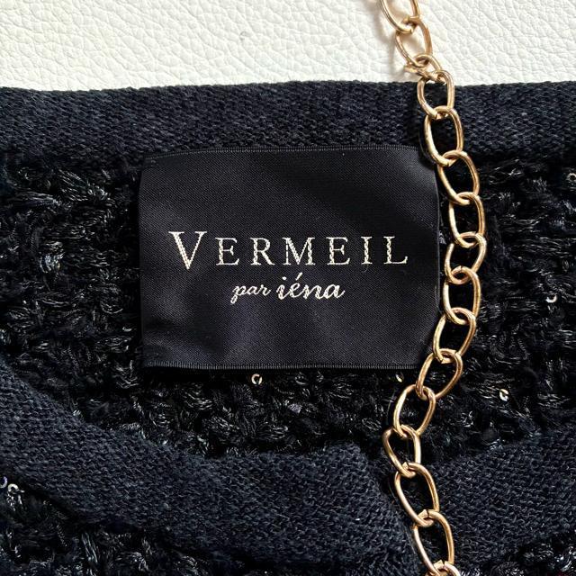 ◆美品◆ヴェルメイユパーイエナ◆24AW◆ツイードニットカーディガン◆黒◆フリー < ブランド ◆美品◆ヴェルメイユパーイエナ◆24AW◆ツイードニットカーディガン◆黒◆フリー < ブランドの