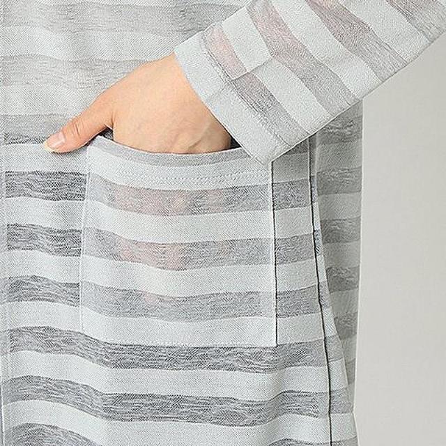 新品 キューティーブロンド Cutie Blonde ボーダー フード ロングカーディガン ガーゼ M < ブランド 新品 キューティーブロンド Cutie Blonde ボーダー フード ロングカーディガン ガーゼ M < ブランドの