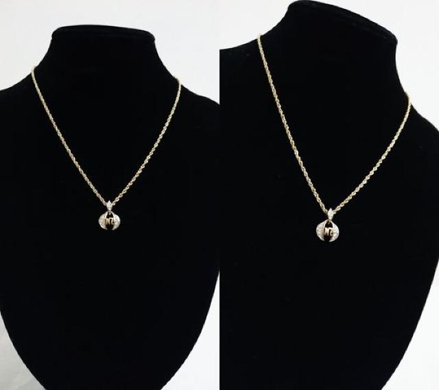 正規美 Nina Ricciニナリッチ NRロゴストーン装飾ネックレス 純正チェーン 約39~43p < ブランド  正規美 Nina Ricciニナリッチ NRロゴストーン装飾ネックレス 純正チェーン 約39~43p < ブランドの