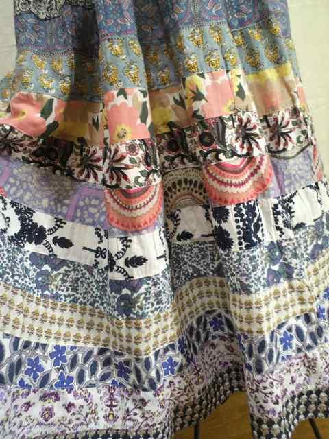 64〜70p*シャンティ2/エスニック・アジアン/ボタニカル・パッチワーク・フレアーボーダースカート < 女性ファッション  64〜70p*シャンティ2/エスニック・アジアン/ボタニカル・パッチワーク・フレアーボーダースカート < 女性ファッションの